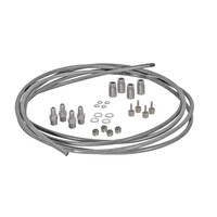 Incas 2.0 Steel Braided/Kevlar Tubing Kit, 5mm - Silve