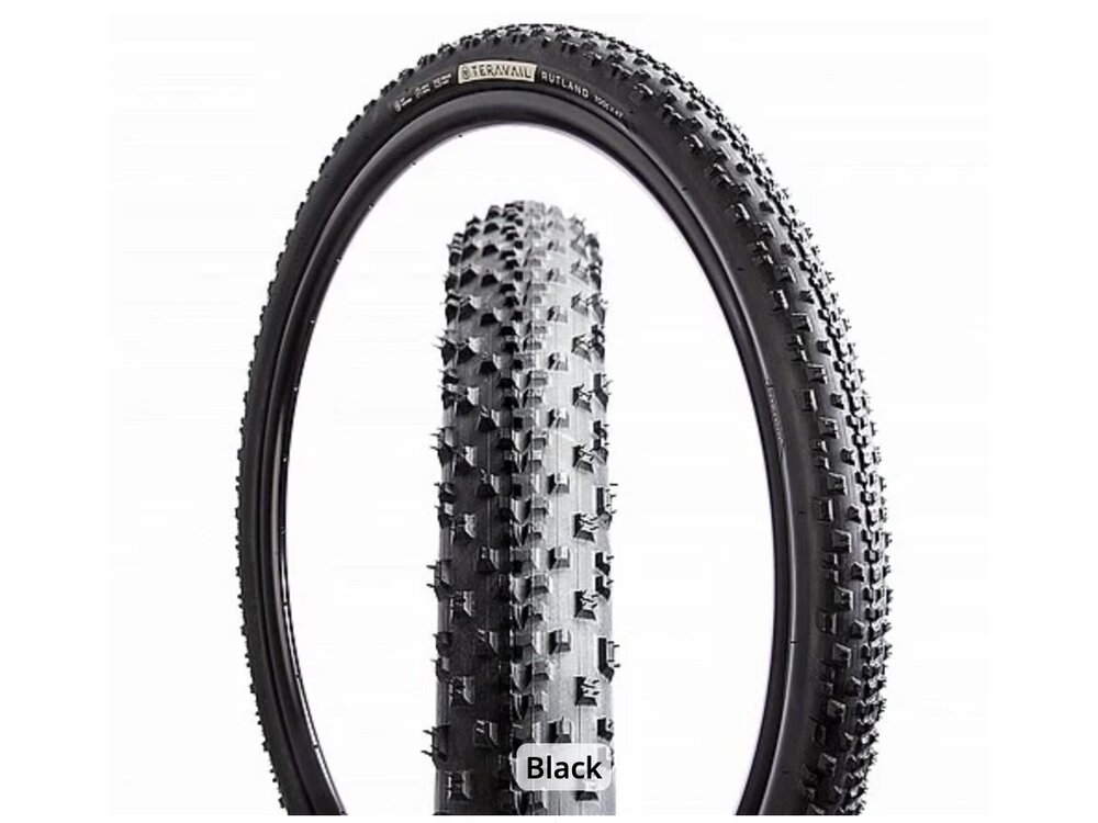 Teravail Teravail Rutland Tire - 700 x 42 Tubeless Folding Black Durable