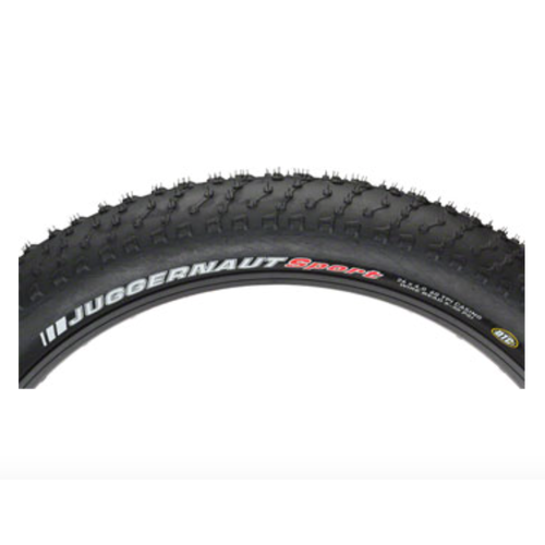 Kenda Juggernaut Tire - 26 x 4. Clincher, Wire, Black, 60tpi