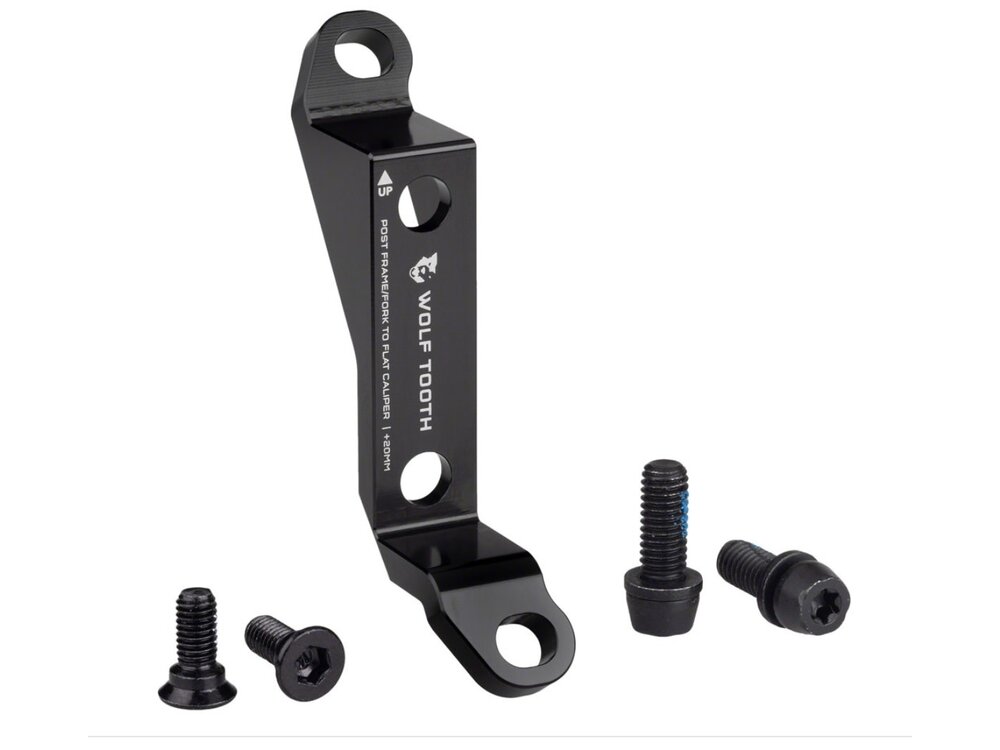 Wolf Tooth Components Wolf Tooth Disc Brake Adapter - Post to Flat Mount, +20mm