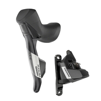 SRAM Apex AXS eTap Shift/Brake Lever and Hydraulic Disc Brake Caliper - Left/Front, 12-Speed, Flat Mount, 20mm Offset, Black, D1