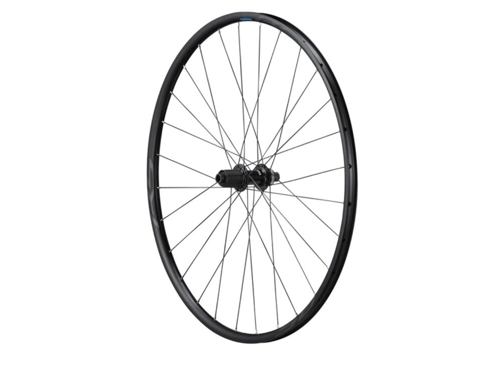 Shimano WHEEL, WH-RS171-700C, FRONT, 28H, OLD:100MM, F:12MM E-THRU, CLINCHER, BLACK, W/STANDARD STICKER, W/RIM TAPE, CL DISC