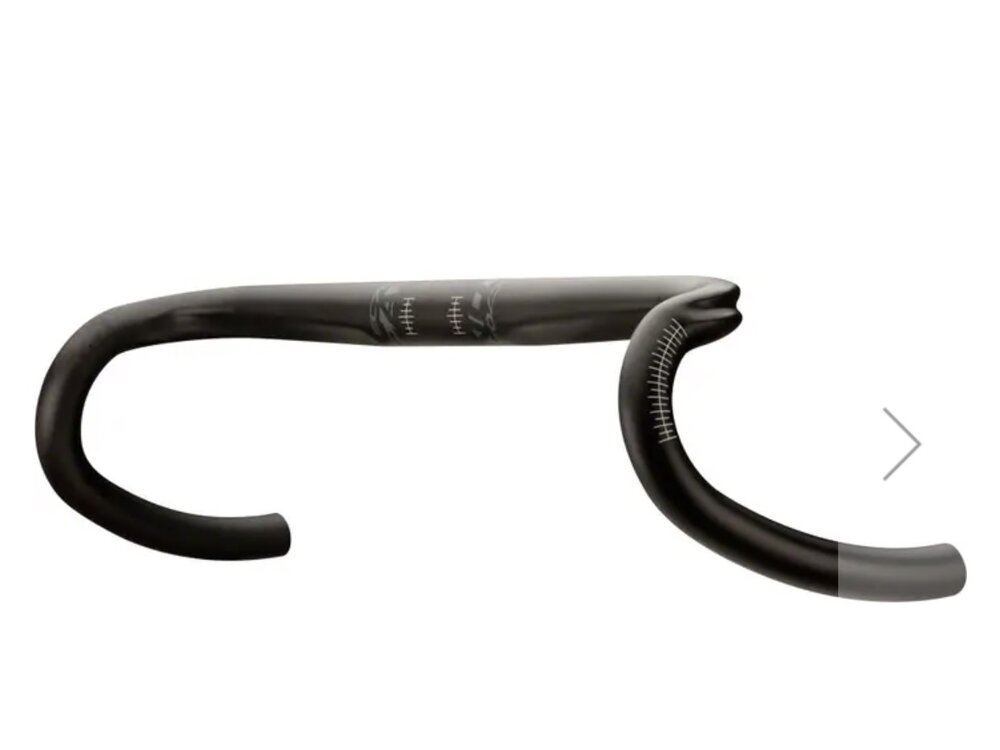 Niner Easton EC70 AX Carbon Road Handlebar: 31.8 x 44cm, 16 Degree Flare, Black