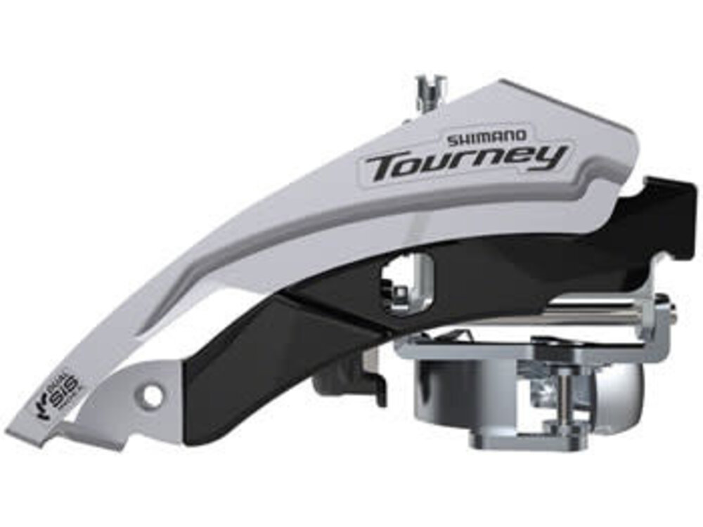 Shimano Shimano Tourney FD-TY601-L3 Front Derailleur - 6/7/8-Speed, Triple, Top Swing, Dual Pull, 31.8/34.9mm, 63-66° Chainstay Angle, 20t Cap.