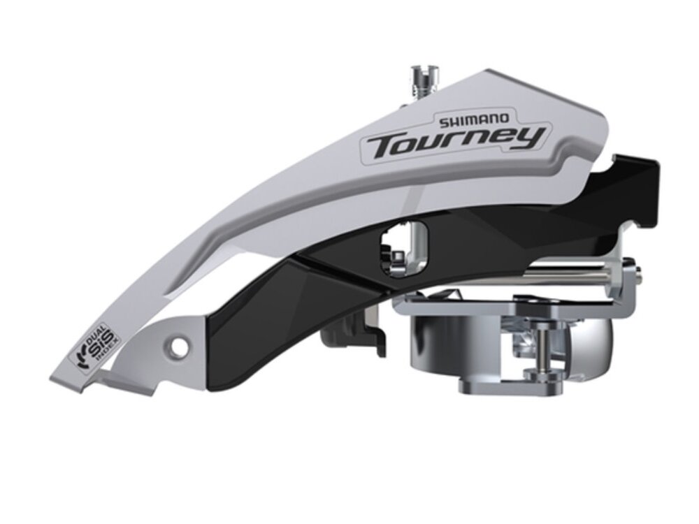 Shimano FRONT DERAILLEUR, FD-TY601-L6, TOURNEY, FOR 3X6/7/8, TOP-SWING, DUAL-PULL, BAND TYPE (31.8/34.9MM COMPATIBLE), CS-ANGLE 66-69, FOR 48T, CL: 47.5/50MM