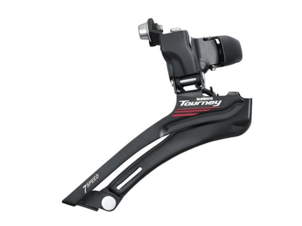 Shimano FRONT DERAILLEUR, FD-A070-A BAND-TYPE 34.9MM (W/31.8 & 28.6MM ADAPTER) CS ANGLE:61-66, FOR DOUBLE CHAINWHEEL