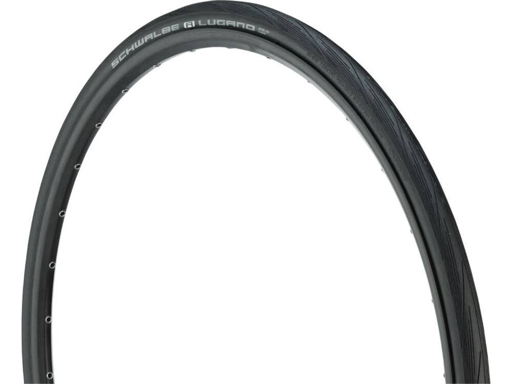 Schwalbe Schwalbe Lugano Tire - 700 x 28, Clincher, Wire, Black, Active Line