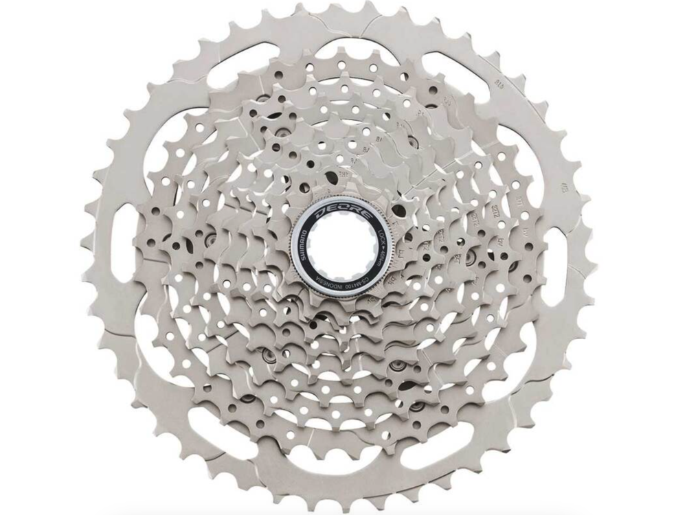 Shimano Shimano Deore CS-M4100-10 Cassette - 10-Speed, 11-46t, Silver