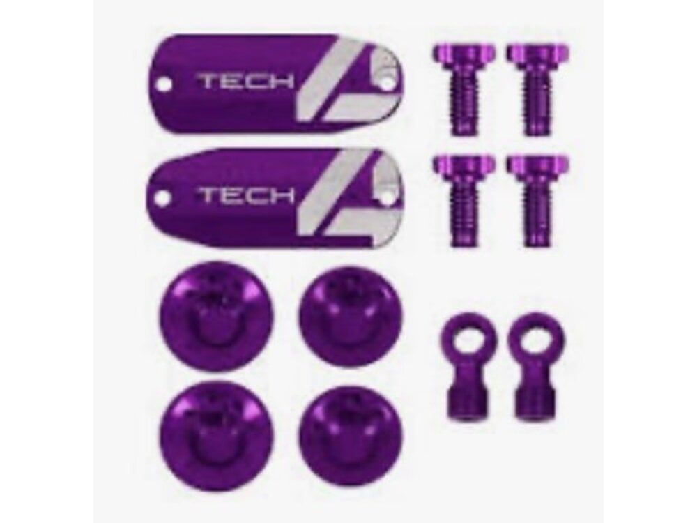 Hope Tech 4 V4 Custom Kit - Pair - PURPLE