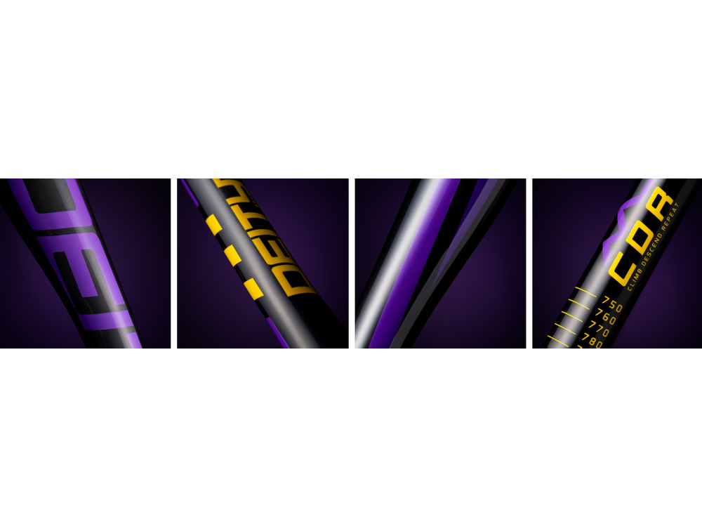 Deity SKYWIRE CARBON HANDLEBAR 35 25-Mamba Purple