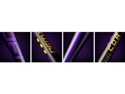 Deity SKYWIRE CARBON HANDLEBAR 35 25-Mamba Purple