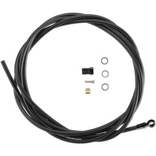 Shimano Shimano SM-BH90-SBM High Pressure Disc Brake Hose Kit with Black Banjo Fitting - 2000mm, W/O Banjo Bolt, Black