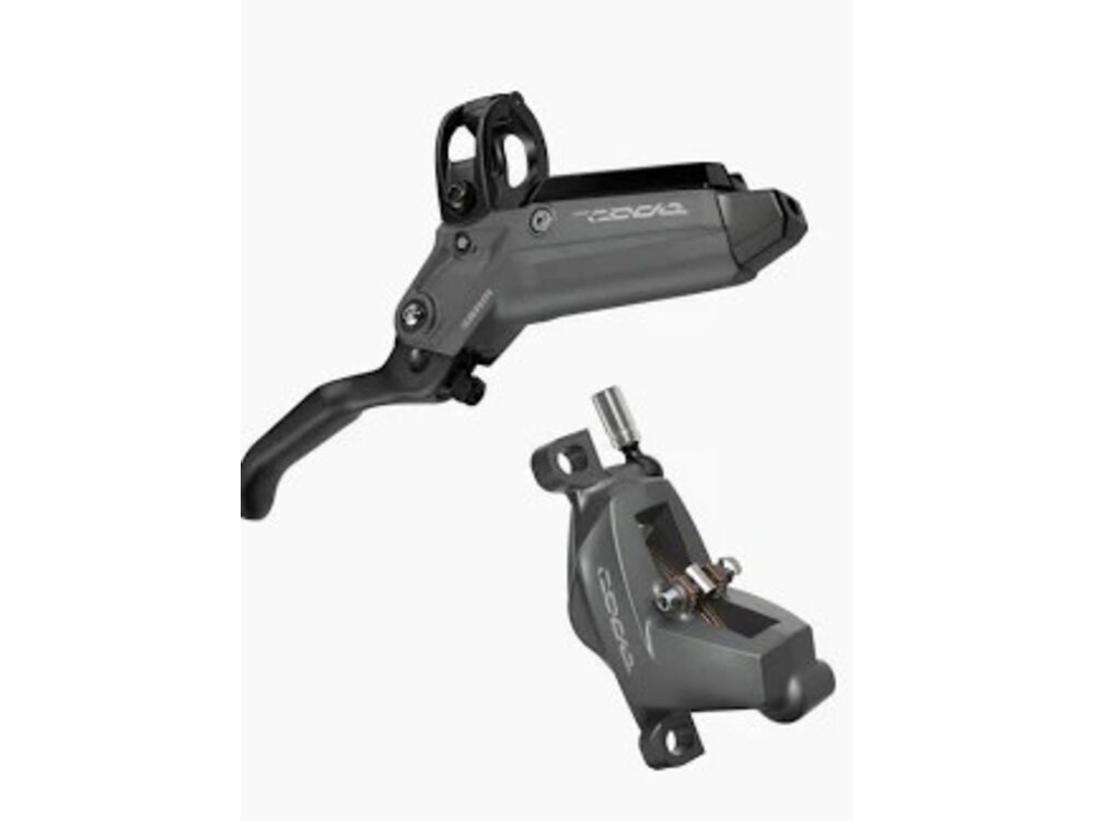 Sram SRAM Code Bronze Stealth Disc Brake and Lever - Rear, Post Mount, 4-Piston, Aluminum Lever, SS Hardware, Dark Polar, C1