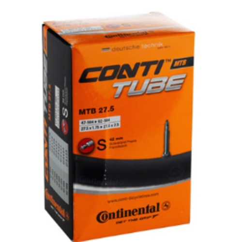 Continental Continental Standard Tube - 27.5 x 1.75 - 2.5, 42mm Presta Valve Continental Continental Standard Tube - 27.5 x 1.75 - 2.5, 42mm Presta Valve
