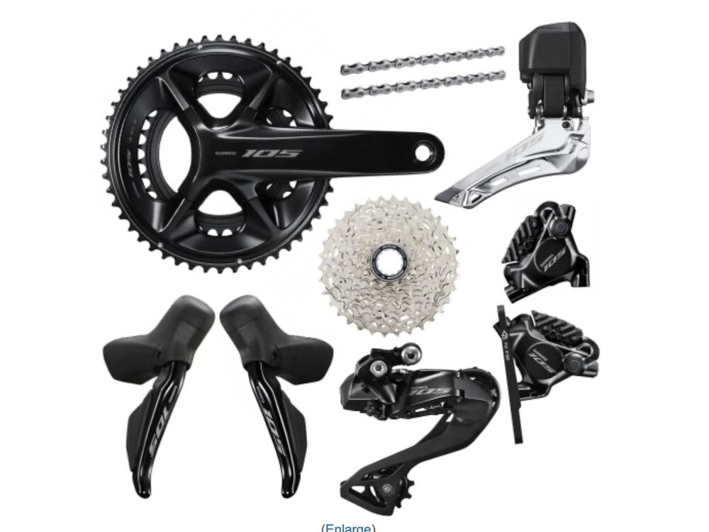 Shimano Groupset - 12 sp 2X Shimano 105 di2  2x12