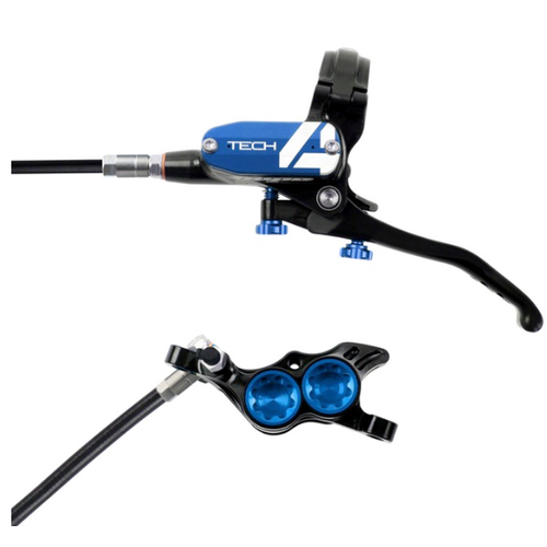 Hope Tech 4 E4 Disc Brake, Left/Front, 74mm, Blue