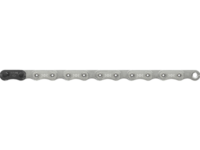 Sram XX Eagle T-Type Flattop Chain - 12-Speed, 126 Links, Hollow Pin, Includes PowerLock Connector, PVD Coated, Silver