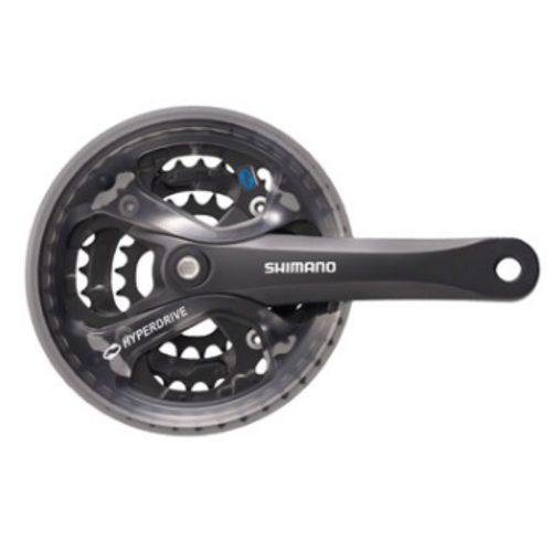 Shimano Shimano Acera FC-M361 Crankset - 175mm, 7/8-Speed, 42/32/22t, 104/64 BCD, Square Taper JIS Spindle Interface, Black