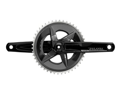 Sram SRAM, Rival D1 2x, Crankset, Speed: 12, Spindle: 28.99mm, BCD: 107, 46/33, DUB, 170mm, Black, Road Disc
