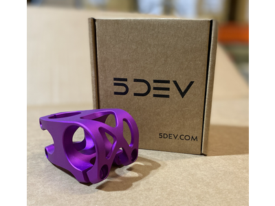 5DEV 5DEV Aluminum 2 Bolt Stem, 35, 40reach, Purple