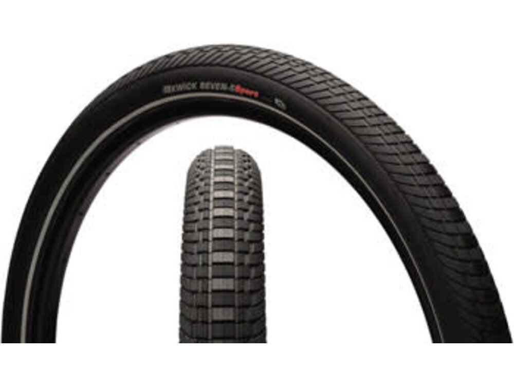 Kenda Kenda Kwick Seven.5 Tire - 27.5 x 1.75, Clincher, Wire, Black/Reflective, 60tpi, KS