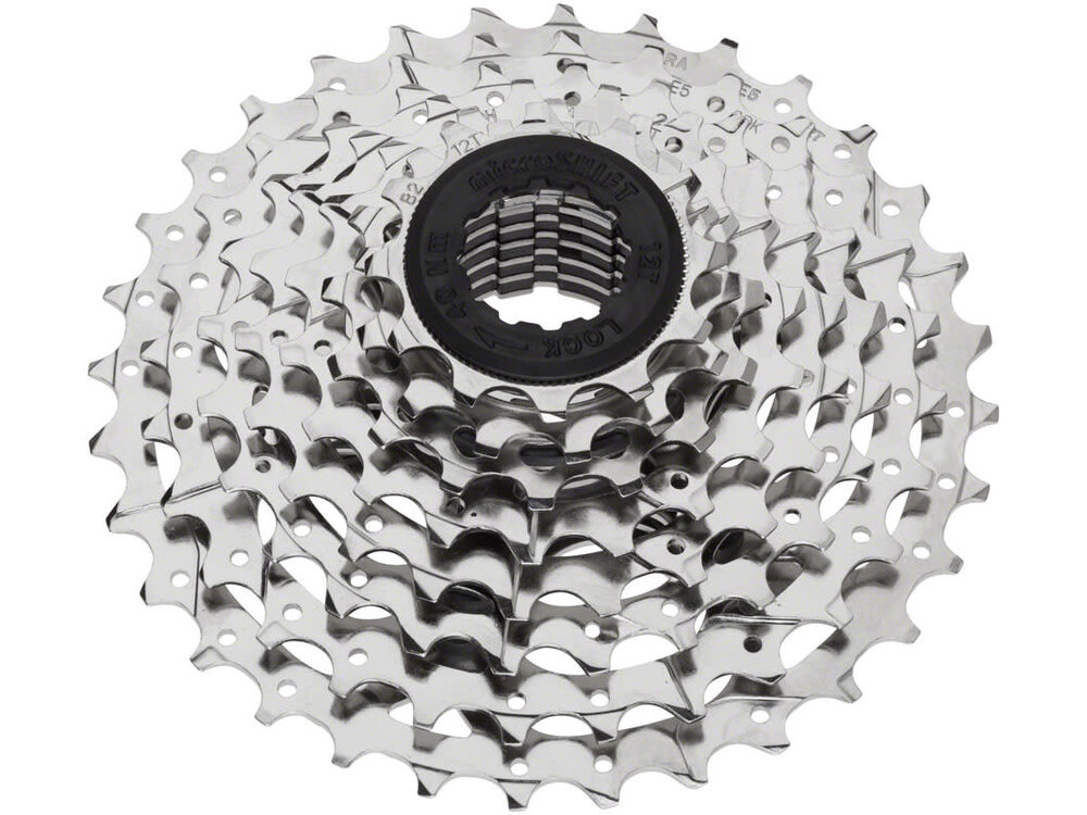microSHIFT microSHIFT H08 Cassette - 8 Speed, 11-28t, Silver, Nickel Plated