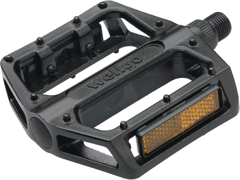wellgo Wellgo B087 Pedals - Platform, Aluminum, 9/16", Black