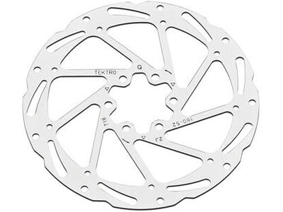 Tektro Tektro TR180-52 Disc Rotor - 180mm, 6-Bolt, 1.8mm Thickness, For 2-Piston Calipers, Silver