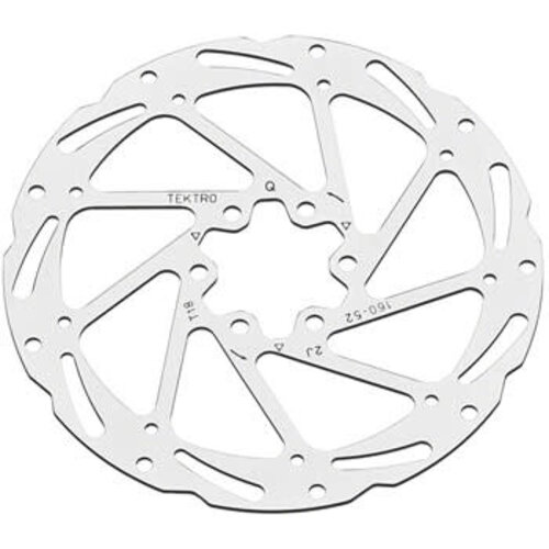 Tektro Tektro TR180-52 Disc Rotor - 180mm, 6-Bolt, 1.8mm Thickness, For 2-Piston Calipers, Silver