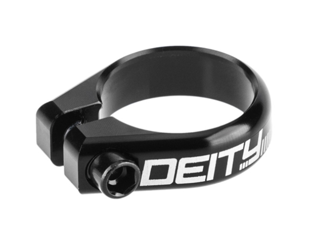Deity Circuit Seatpost Clamp, 38.6mm, Black