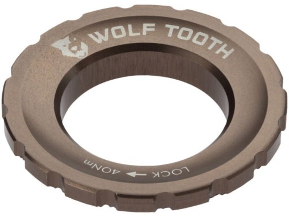 Wolf Tooth Components Wolf Tooth CenterLock Rotor Lockring - External Splined, Espresso