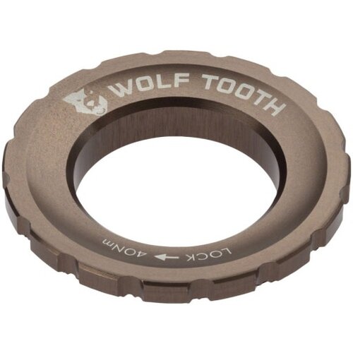 Wolf Tooth Wolf Tooth CenterLock Rotor Lockring - External Splined, Espresso Wolf Tooth Wolf Tooth CenterLock Rotor Lockring - External Splined, Espresso