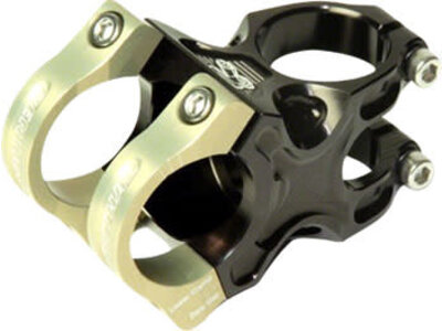 Renthal Renthal Apex Stem - 40mm, 31.8 Clamp, +/-6, 1 1/8", Aluminum, Black/Gold