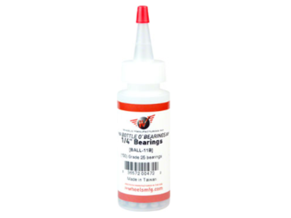 Wheels Manufacturing Wheels Manufacturing Grade 25 1/4" Loose Ball Bearing: Bottle of 150
