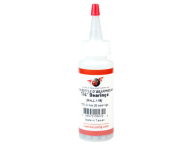 Wheels Manufacturing Wheels Manufacturing Grade 25 1/4" Loose Ball Bearing: Bottle of 150