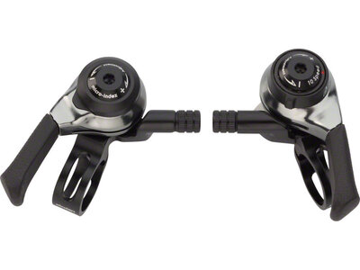 microSHIFT microSHIFT Thumb Shifter Set 10-Speed Mountain Double/Triple Shimano DynaSys Compatible Black