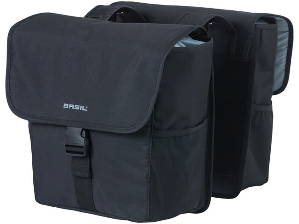 Basil Basil Go Double  Pannier - 32L, Black