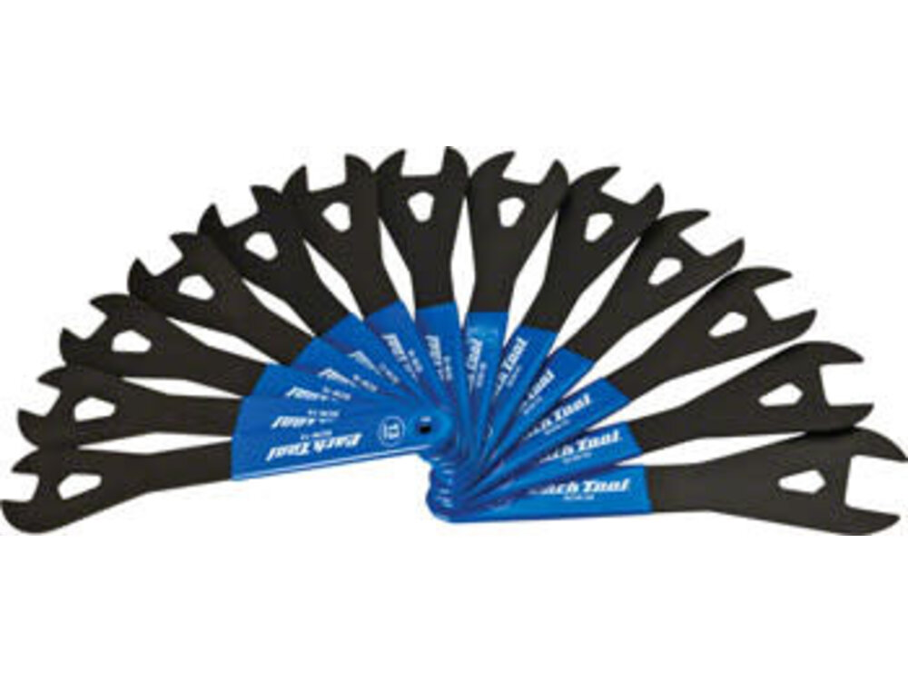 Park Tool Park Tool SCW-SET.3 Cone Wrench Set 13-24, 26, and 28mm, Blue/Silver