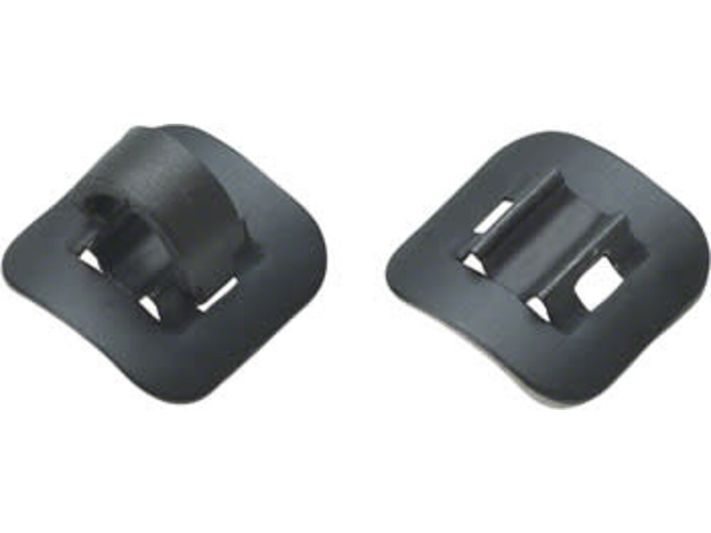 Jagwire Jagwire Alloy Stick-On Guides with C-Clips Black, Box of 4