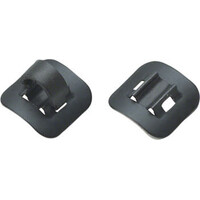 Jagwire Alloy Stick-On Guides with C-Clips Black, Box of 4