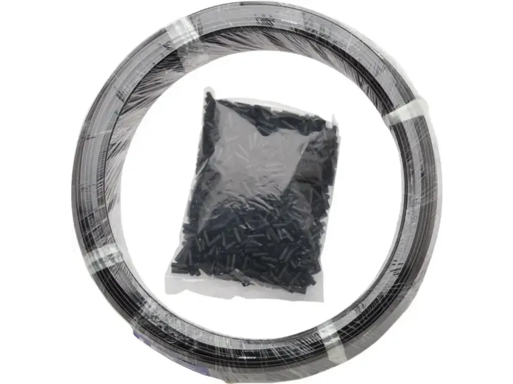 Jagwire Jagwire Basics Derailleur Housing - 4mm, 200M Shop Box with End Caps, Black