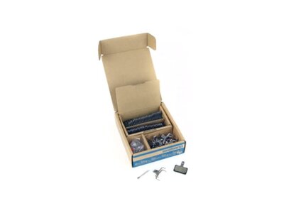Shimano B05S-RX RESIN PAD W/O FIN, PAD SPRING, W/3 TYPES OF SPLIT PIN, 25 PAIRS, IN SEMI-BULK PACK