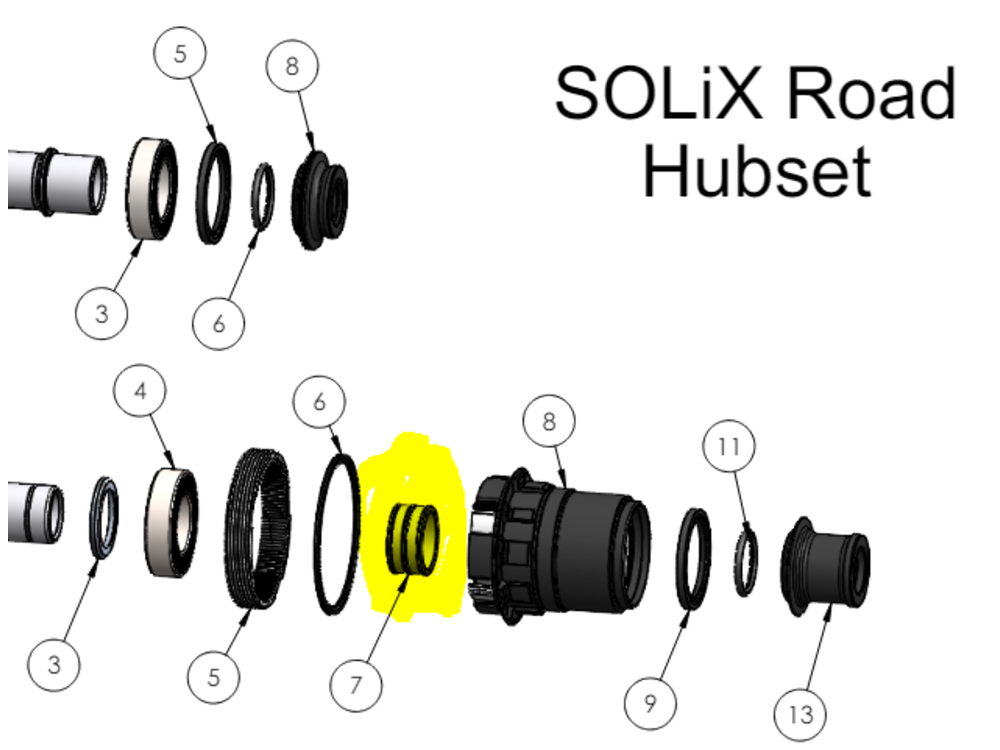 Industry Nine SOLiX External Freehub Spacer