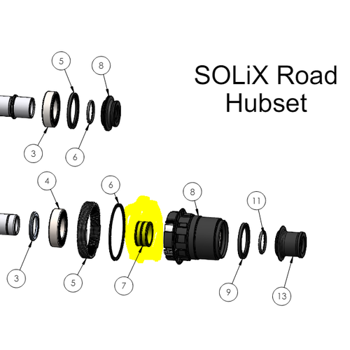 Industry Nine SOLiX External Freehub Spacer Industry Nine SOLiX External Freehub Spacer