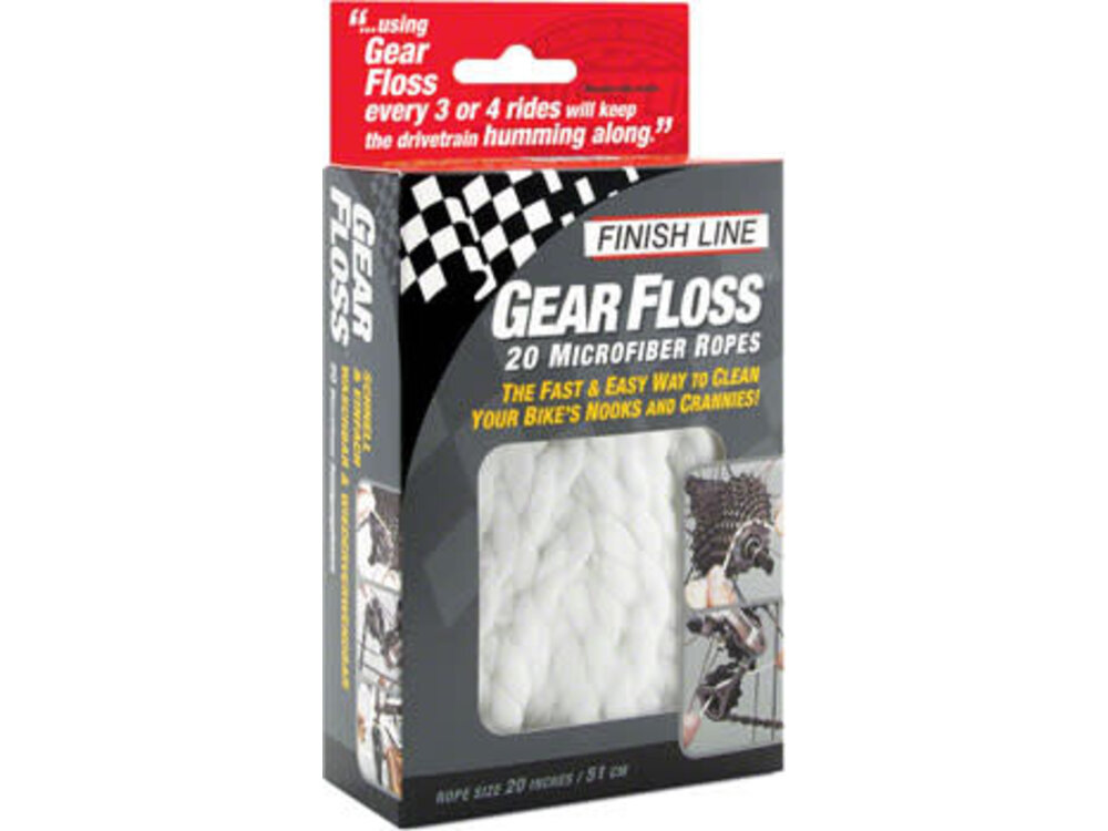 Finish Line Finish Line Gear Floss Microfiber Cleaning Rope