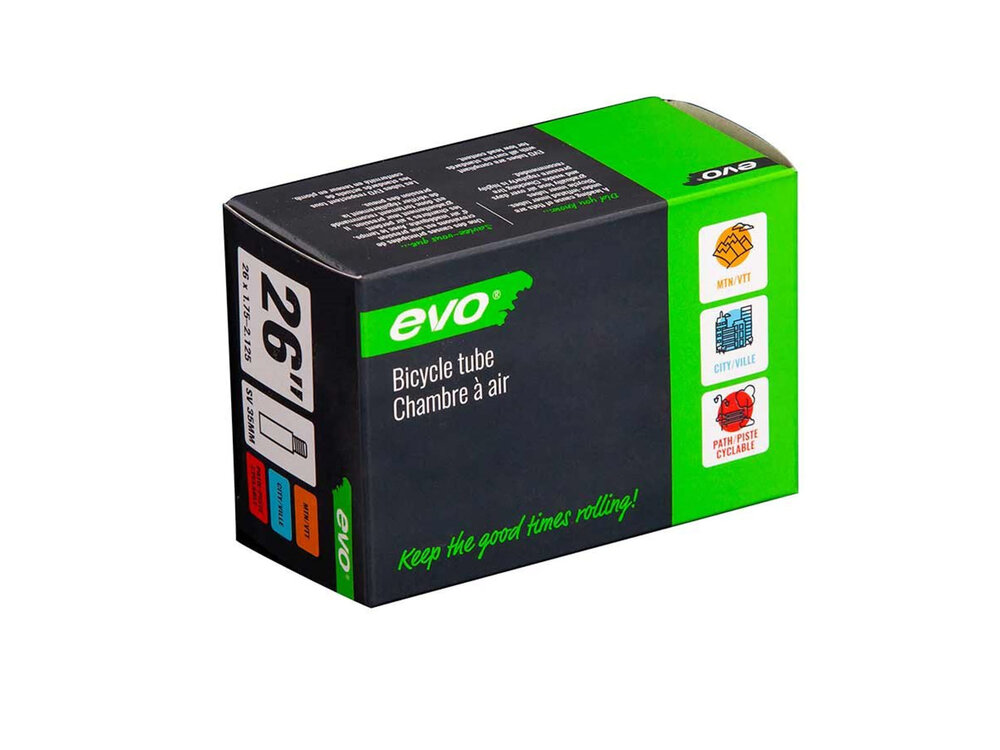 EVO EVO, SV, Tube, Schrader, Length: 48mm, 26'', 1.75-2.125