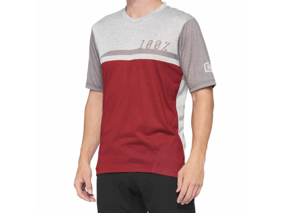 100 Percent AIRMATIC Jersey Cherry/Grey XL