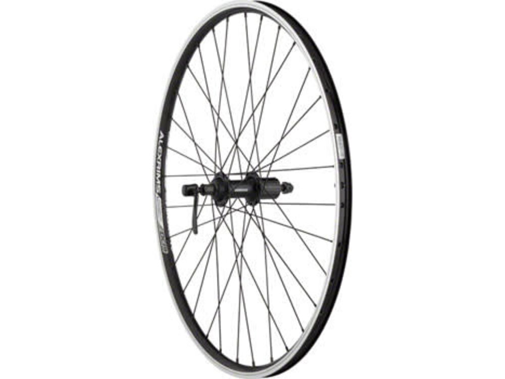 Quality Wheels Quality Wheels Value Double Wall Series Rear Wheel - 26", QR x 135mm, Rim Brake, HG 10, Black, Clincher, 32H