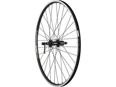 Quality Wheels Quality Wheels Value Double Wall Series Rear Wheel - 26", QR x 135mm, Rim Brake, HG 10, Black, Clincher, 32H