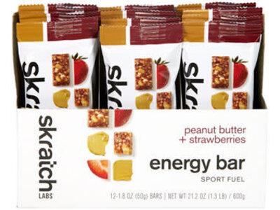 Skratch Labs Skratch Labs Energy Bar Sport Fuel - Peanut Butter and Strawberries, Box of 12